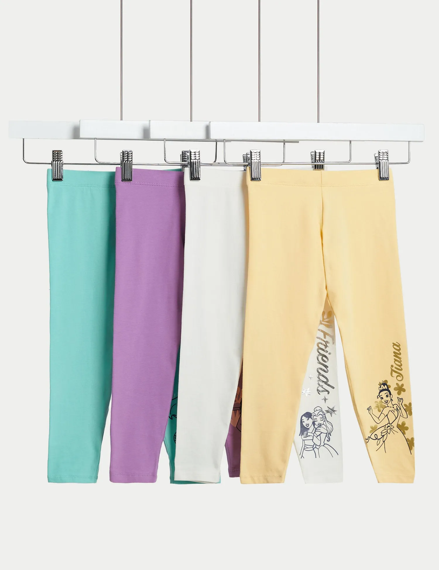 4pk Cotton Rich Disney Princess™ Leggings