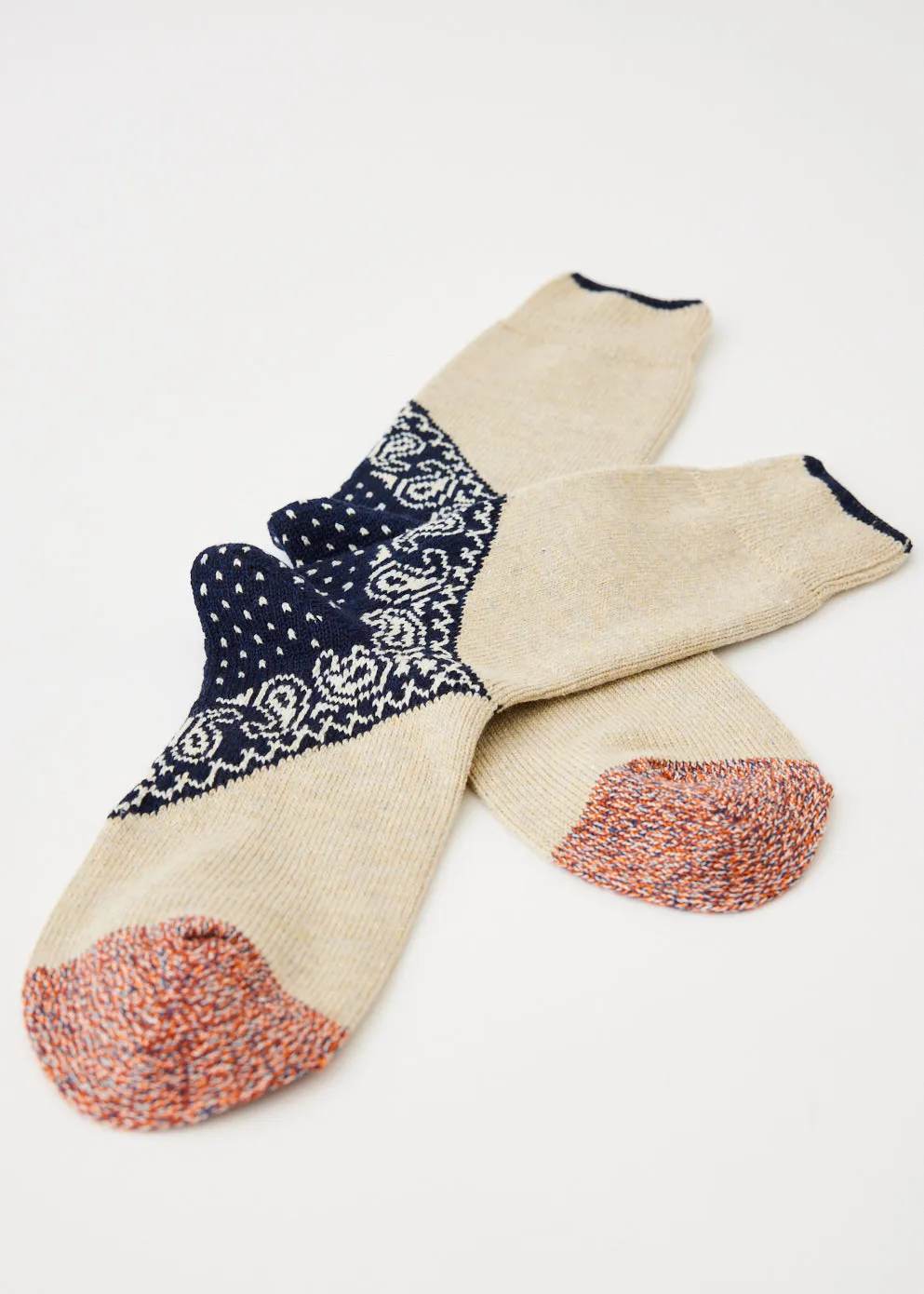 96 Yarns Heel Paisley Bandana Socks