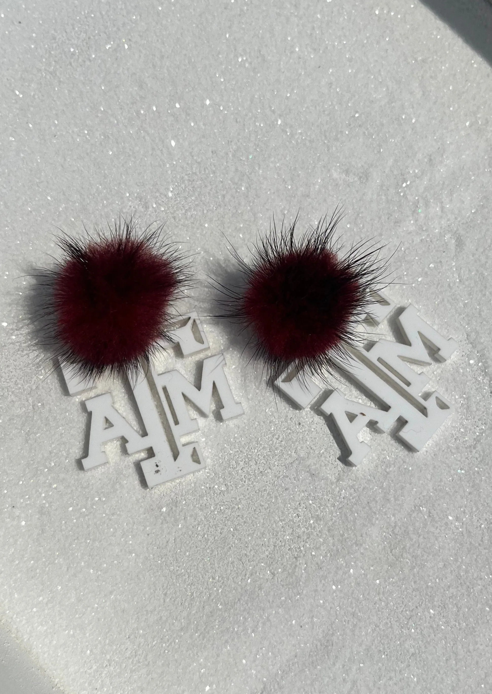 A&M Pom Pom Earrings