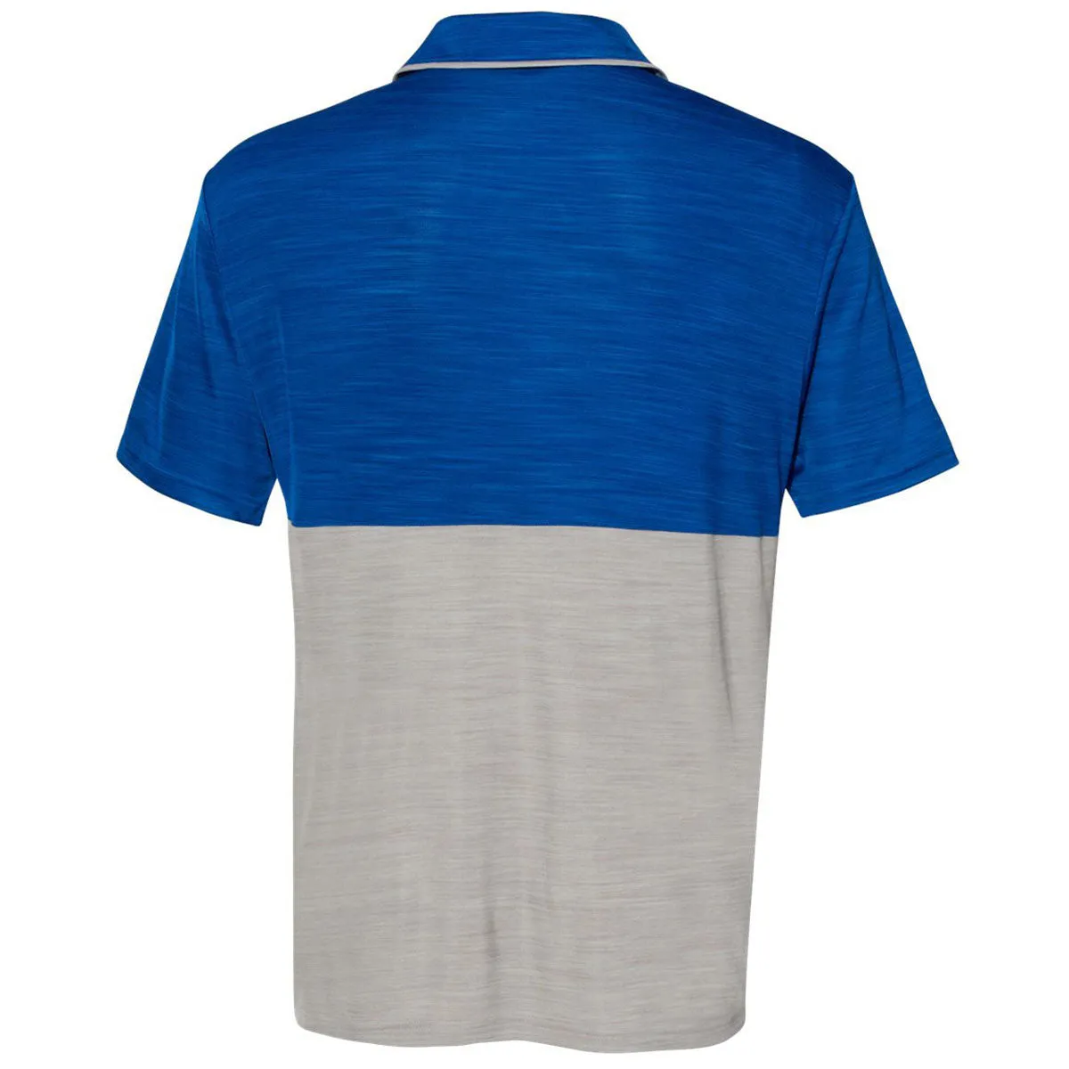 adidas Men's Collegiate Royal/Mid Grey Melange Colorblock Sport Polo