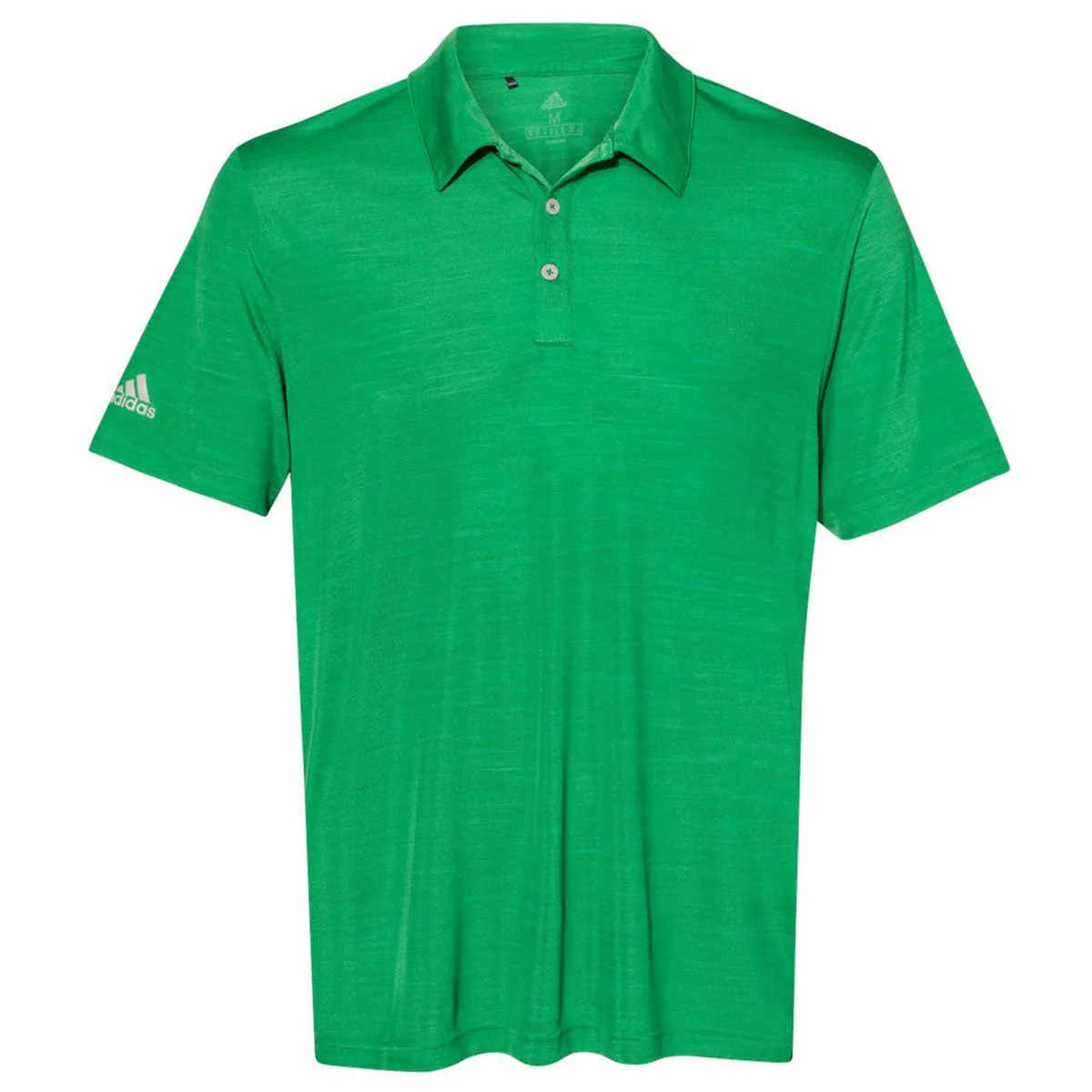 adidas Men's Team Green Melange Sport Polo