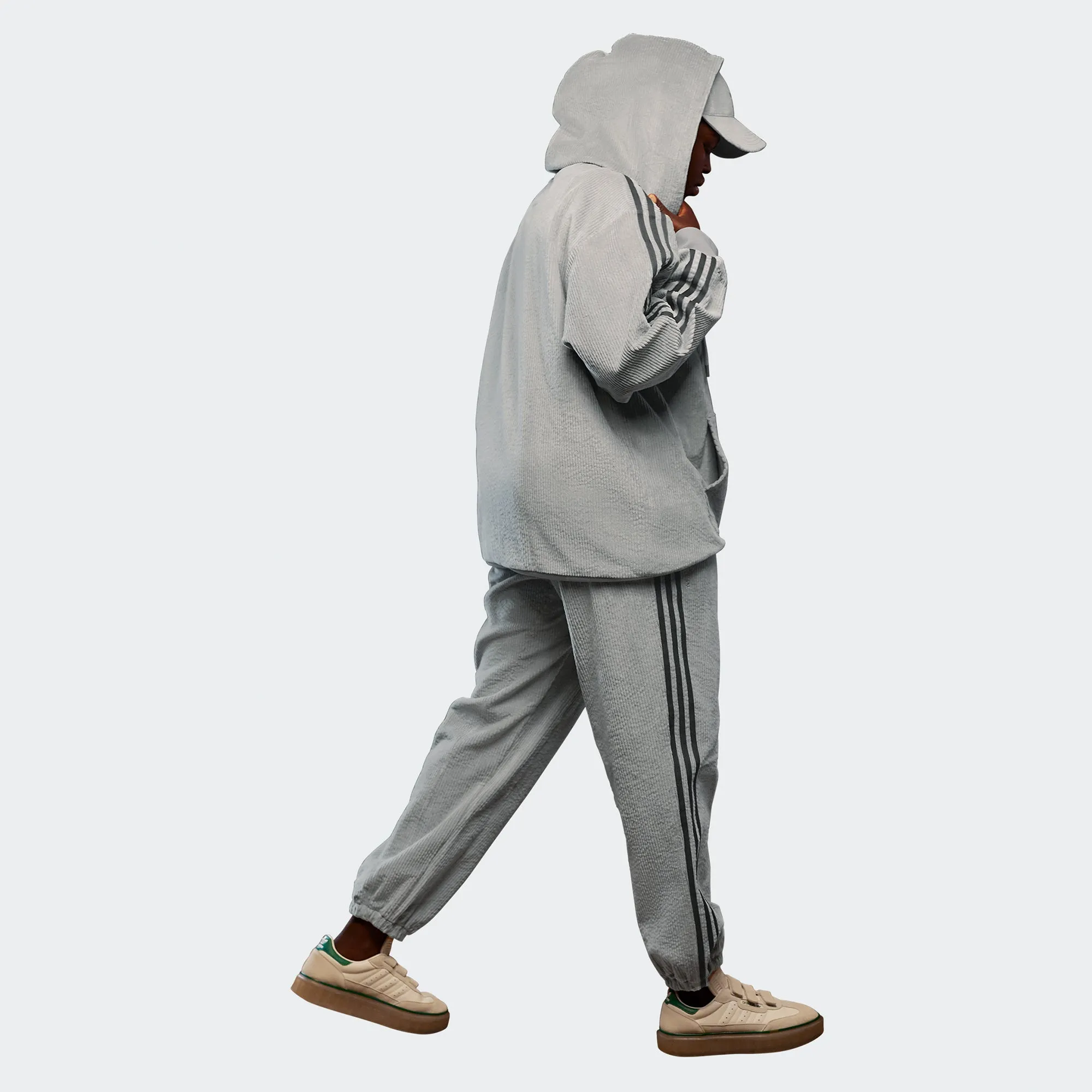 Adidas x Ivy Park Corduroy Hoodie 'Grey'