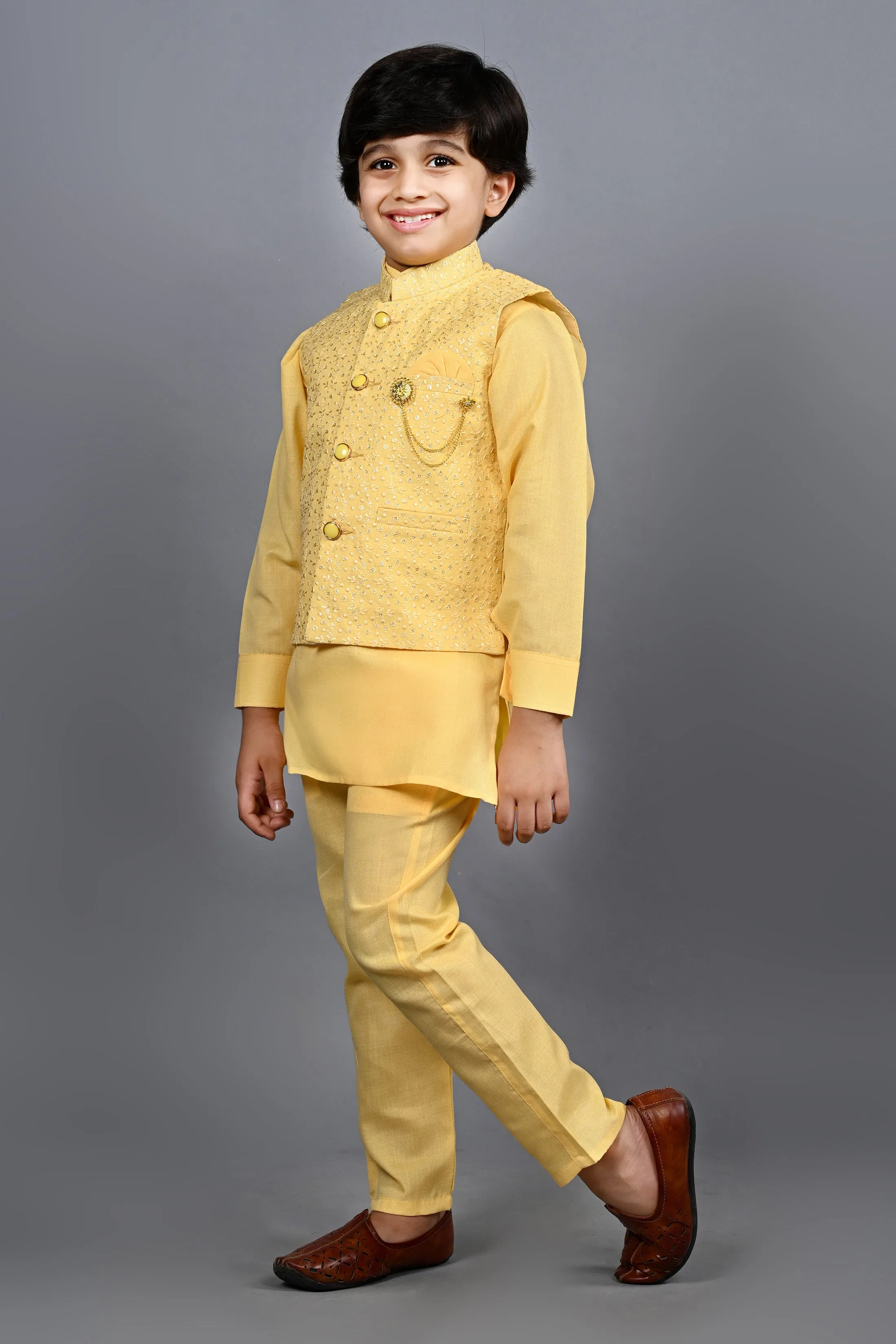 Ahhaaaa Traditional Indian Wear Bollywood Indo-Western Sherwani for Boys