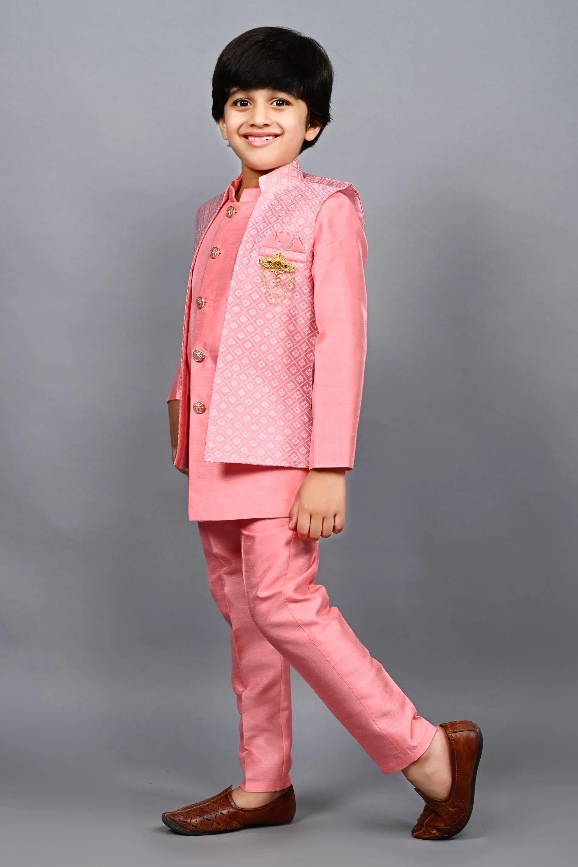 Ahhaaaa Traditional Party Wear Bollywood Style Indo-Western Sherwani for Boys