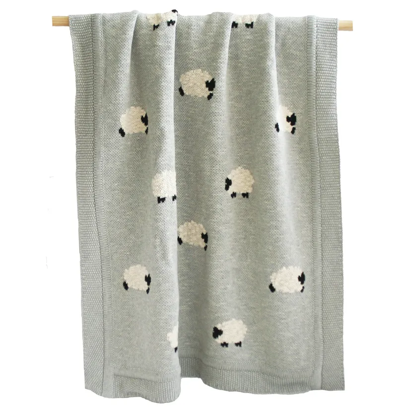 Alimrose - Baa Baa Blanket - Grey