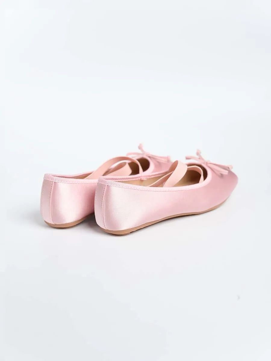 Allegra Ballerina Ribbon Flats