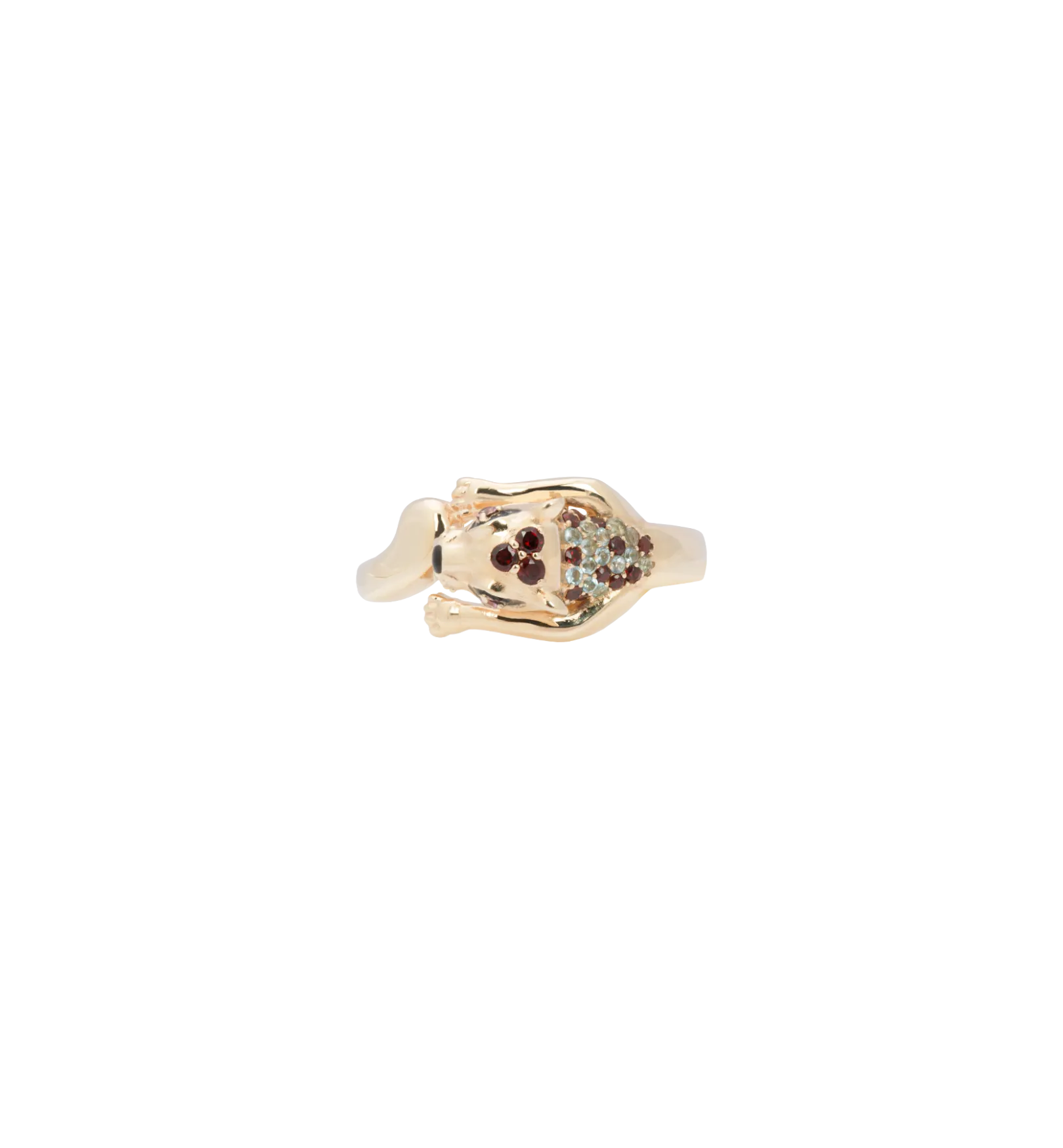 Antique Panther Ring 14K