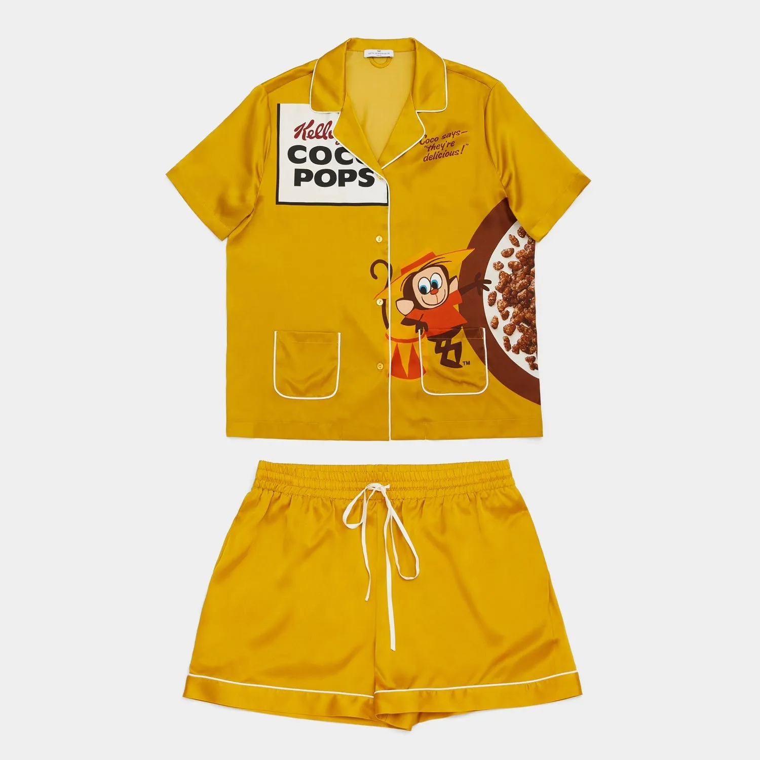 Anya Brands Coco Pops Short Silk Pyjamas