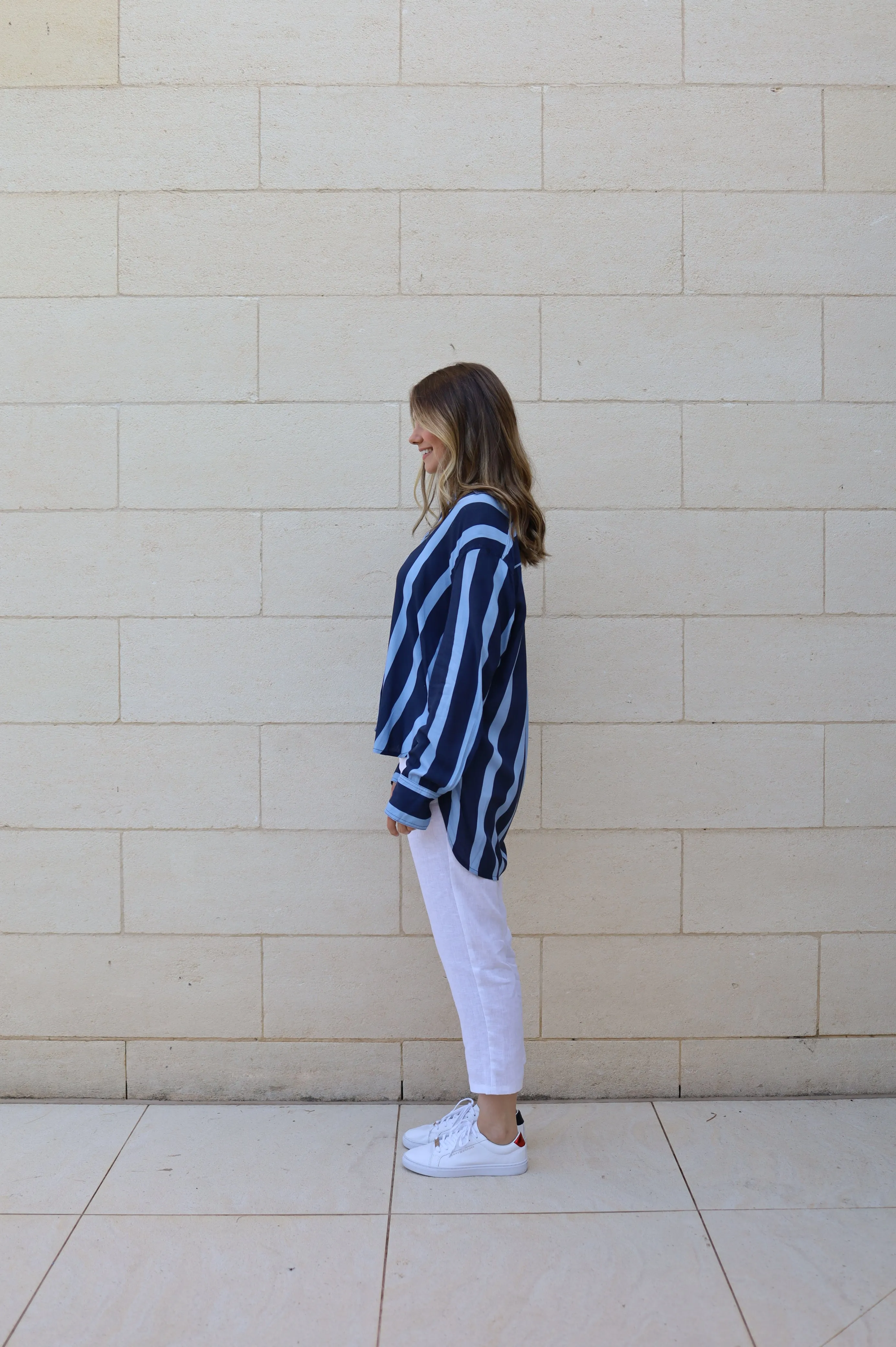 Apre Shirt-NAVY STRIPE