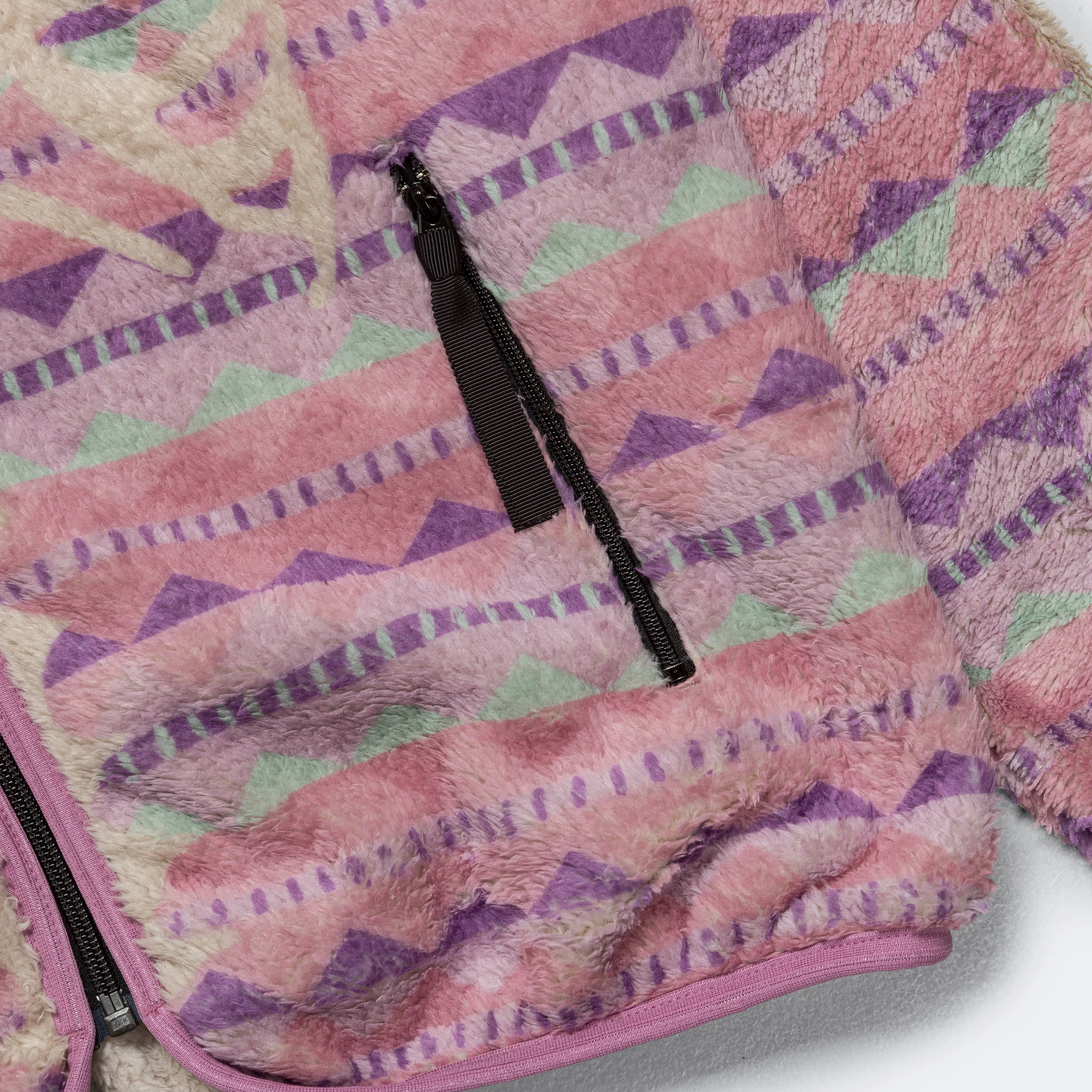 ASHLAND Stripe & BONE Fleece ZIP Blouson - Pink