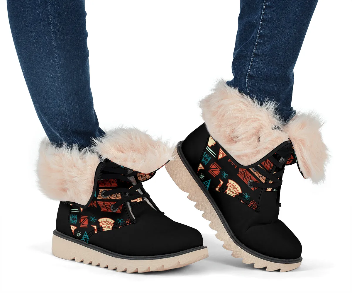 Aztec Tribal Polar Boots