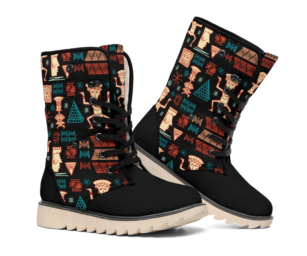 Aztec Tribal Polar Boots