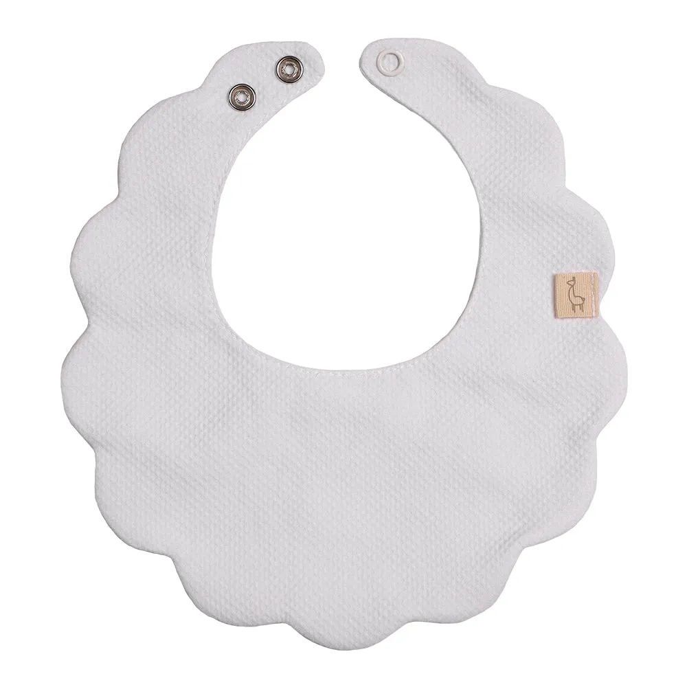 Baby Gi White Velour Pique Sleepsuit