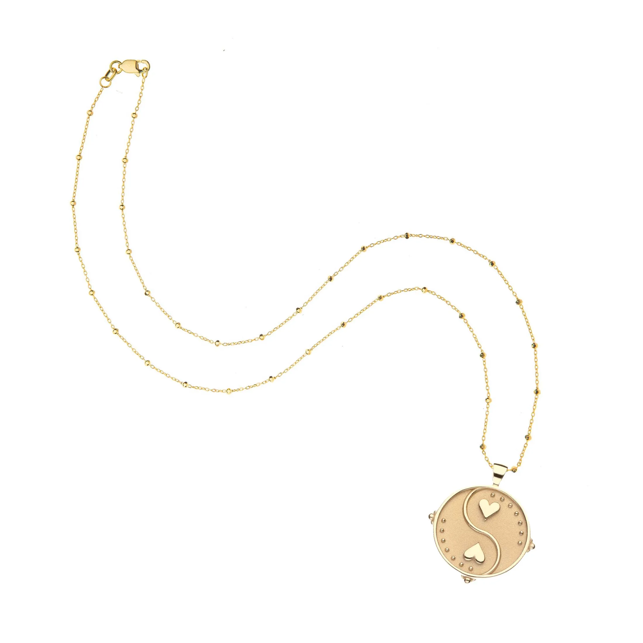 BALANCE JW Original Pendant Coin in Solid Gold