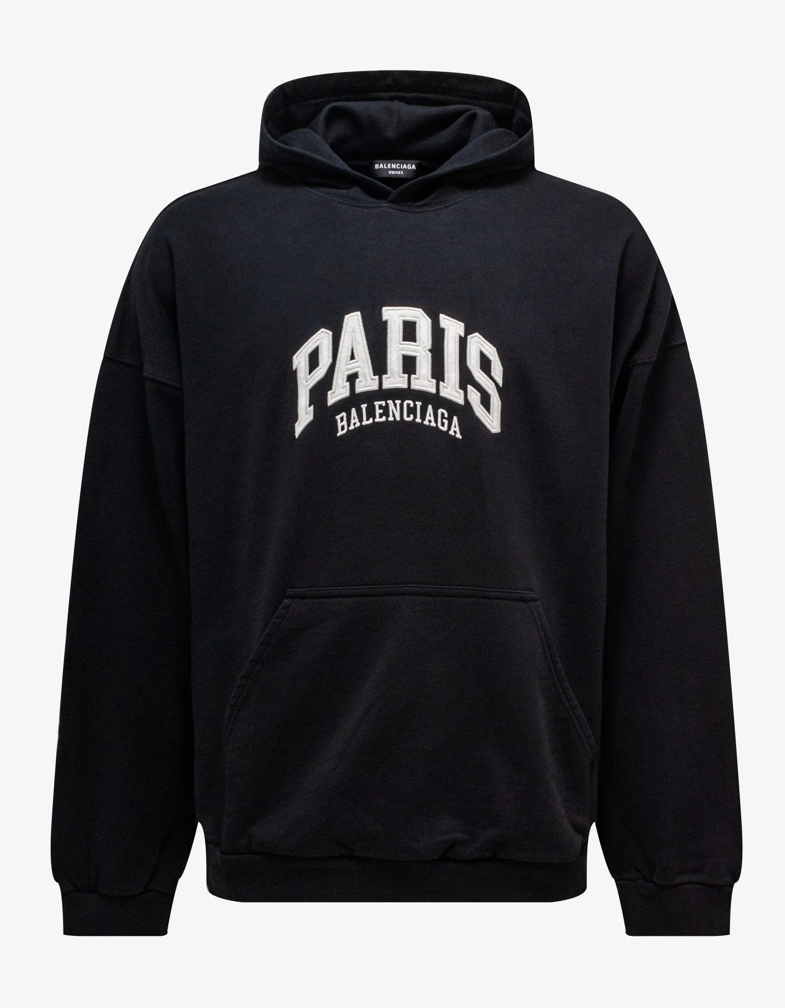 Balenciaga Black Cities Paris Wide Fit Hoodie