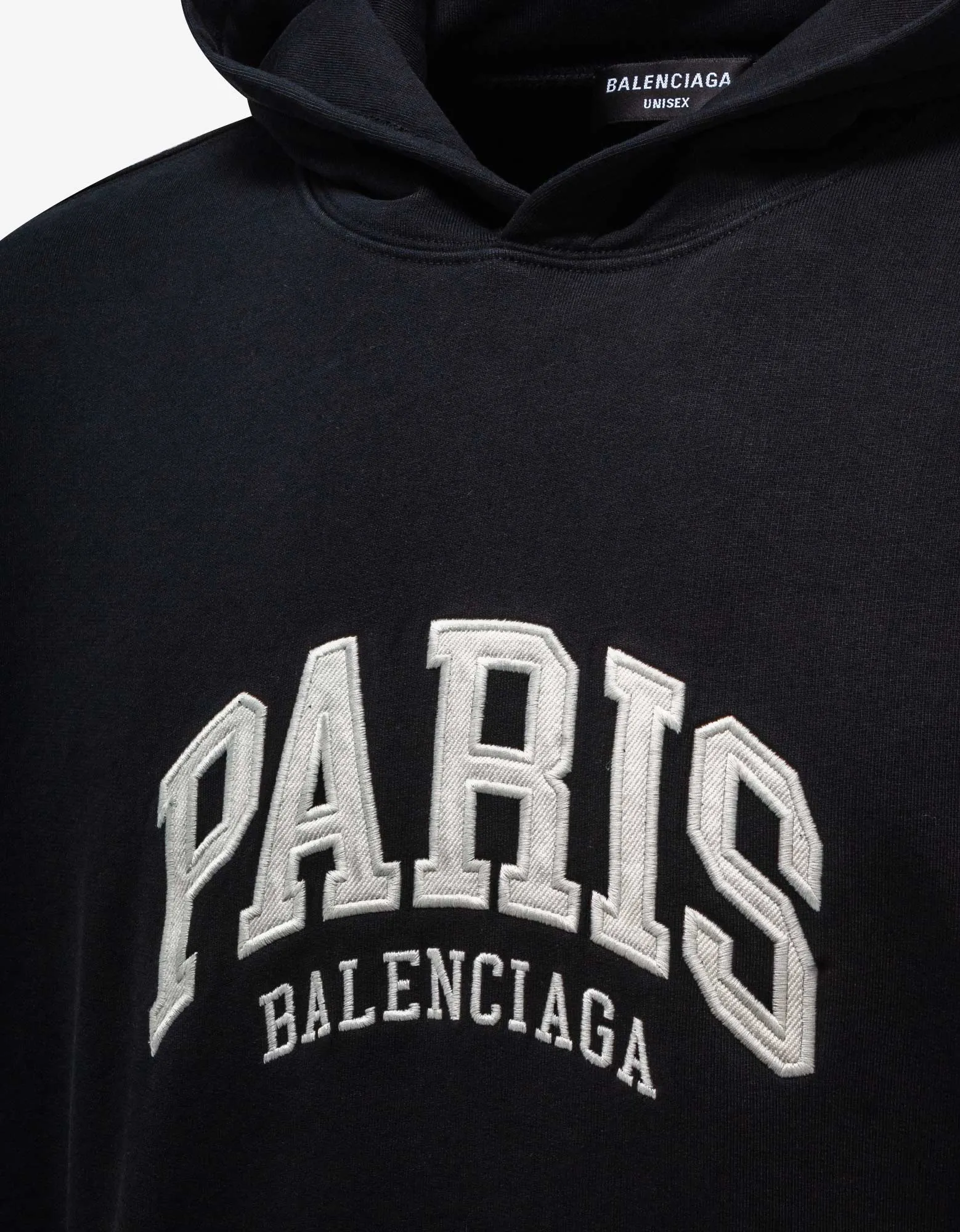 Balenciaga Black Cities Paris Wide Fit Hoodie