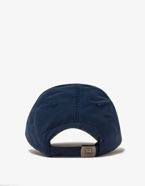 Balenciaga Blue Sporty B Notch Visor Cap