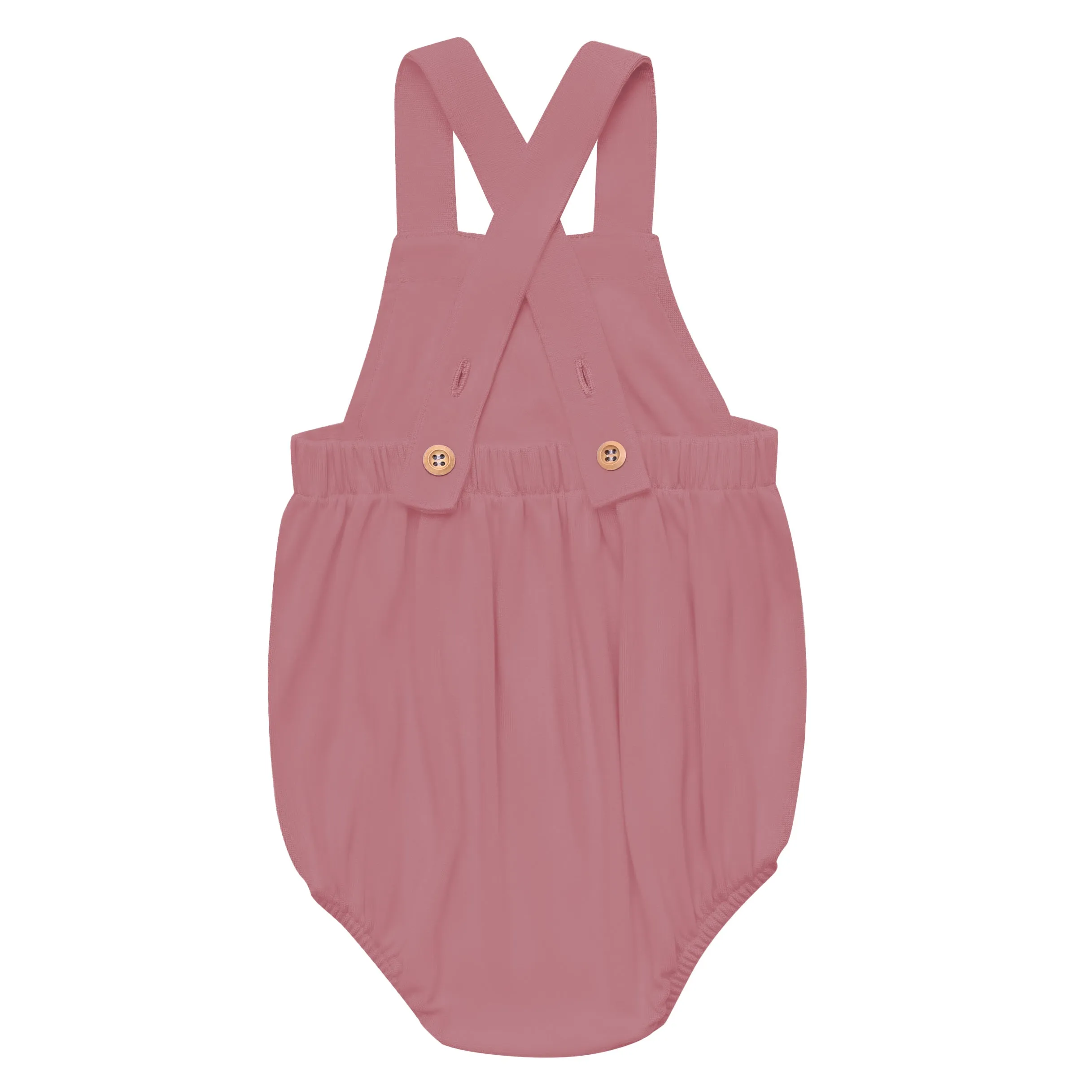 Bamboo Jersey Bubble Overall in Dusty Rose