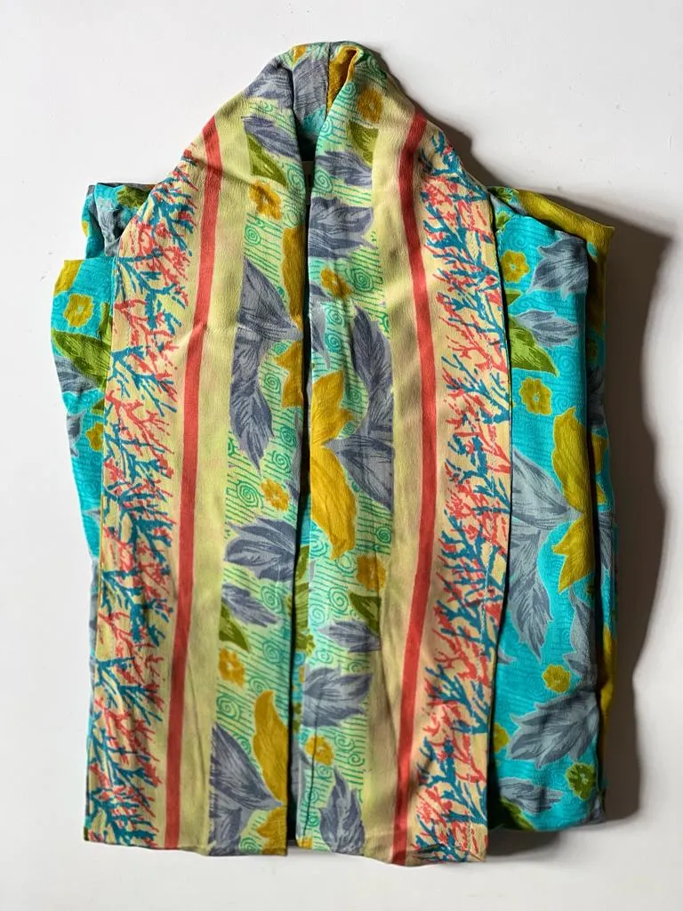 Belted Silk Free Size Kimono Shrug