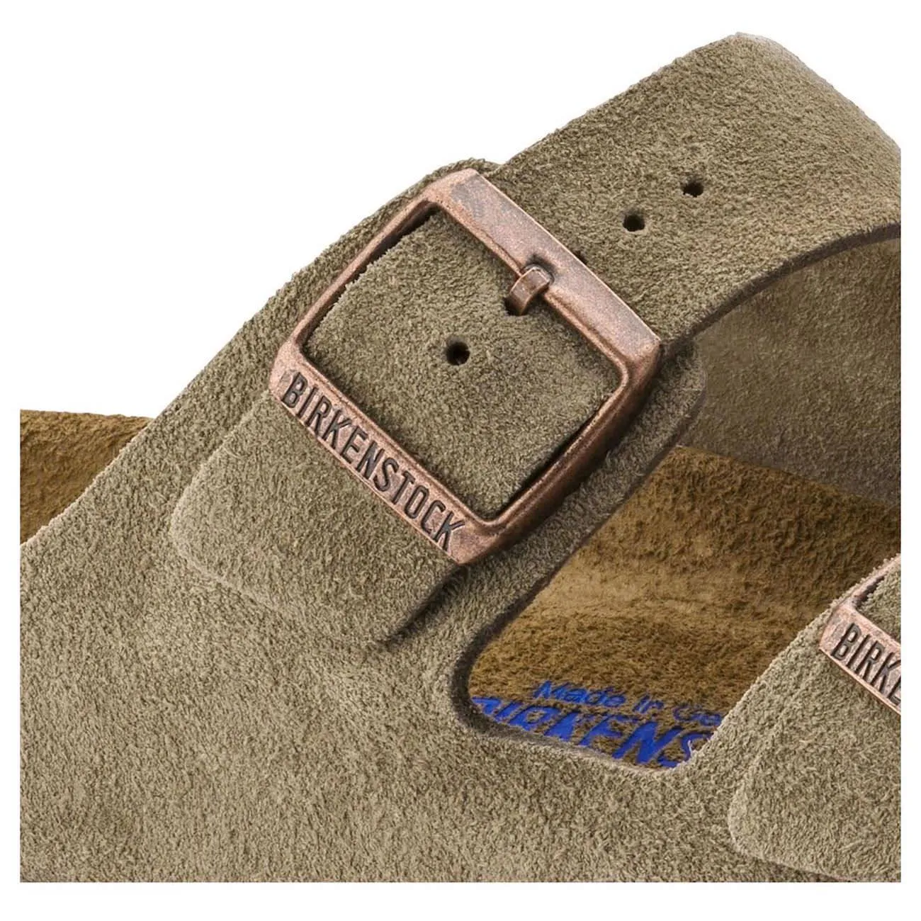 Birkenstock Classic, Arizona, Soft Footbed, Suede Leather, Narrow Fit, Taupe