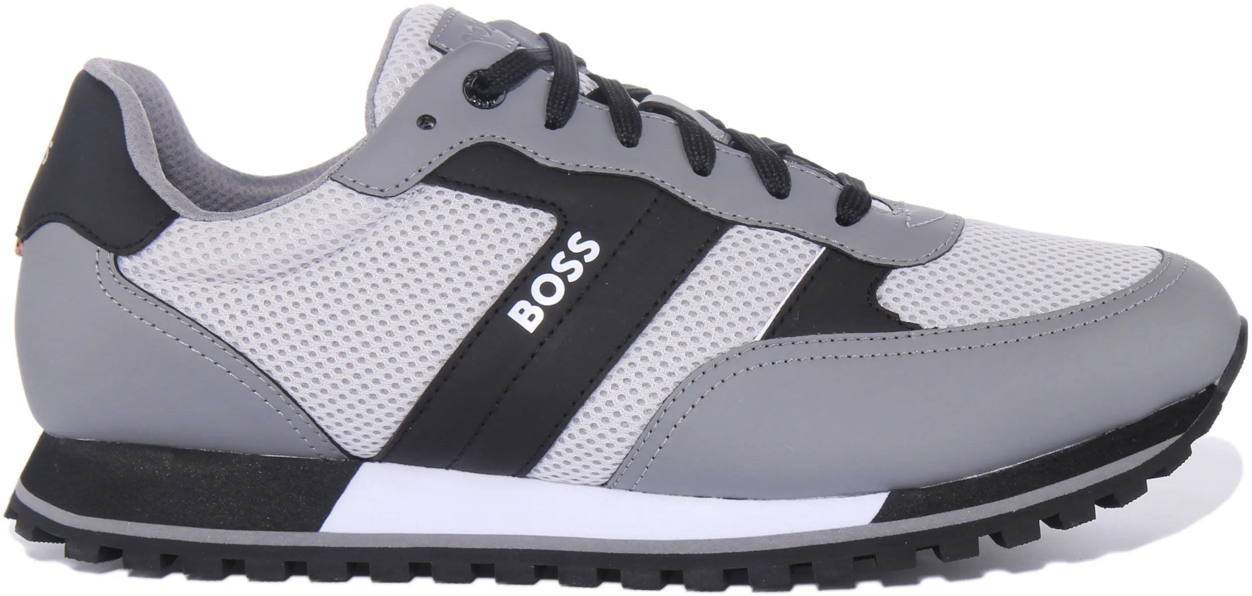 Boss Parker Run In Grey Black For Men