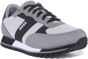 Boss Parker Run In Grey Black For Men