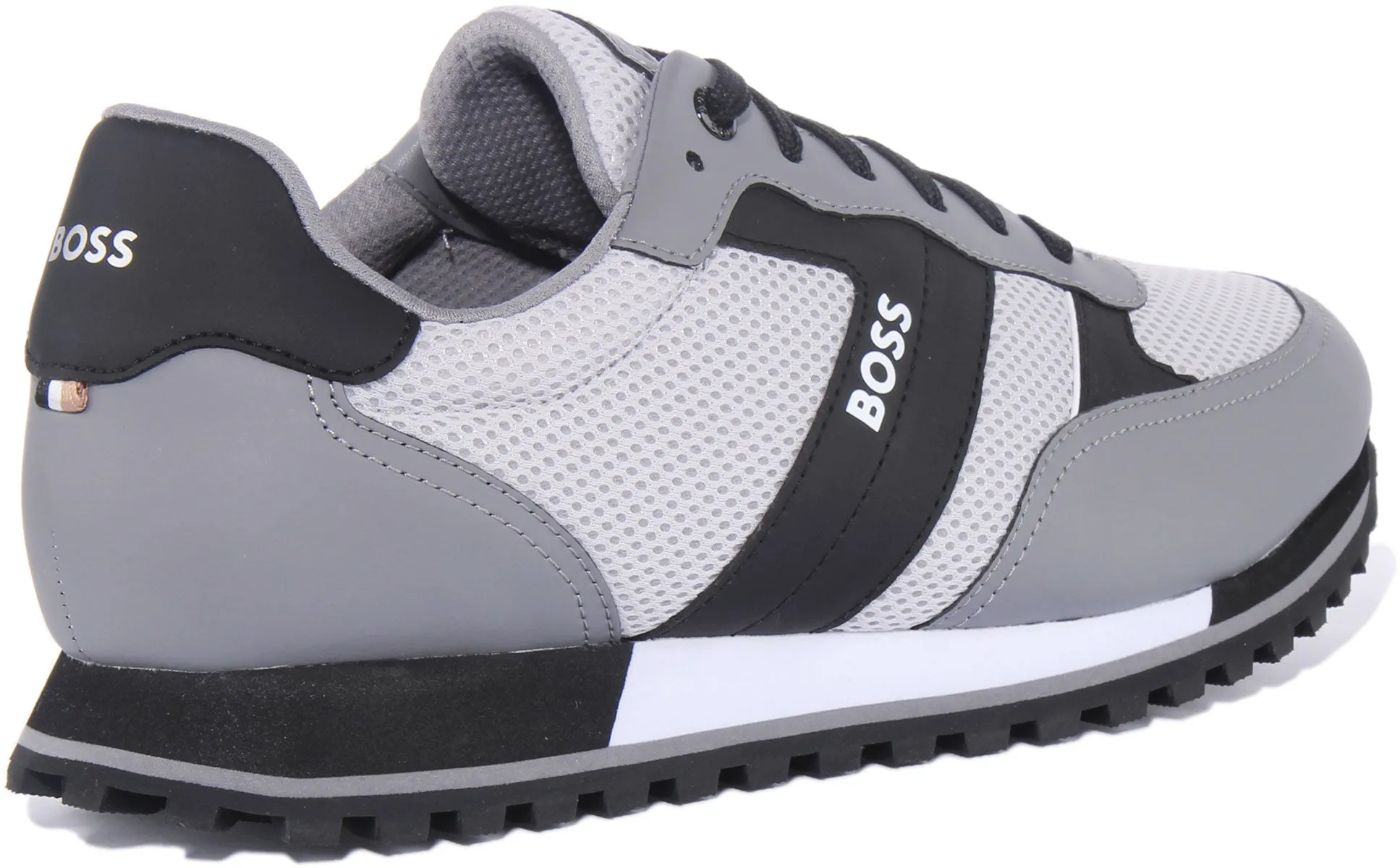 Boss Parker Run In Grey Black For Men