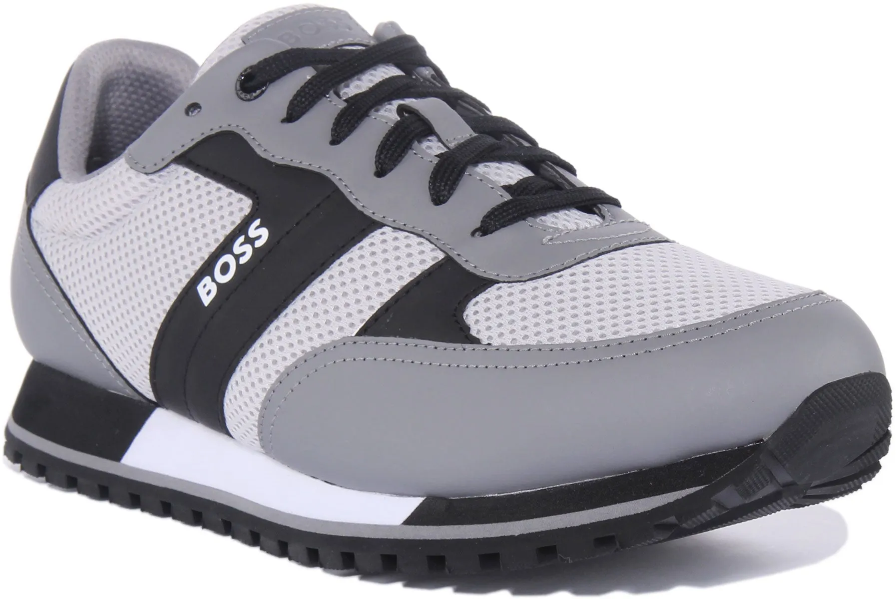 Boss Parker Run In Grey Black For Men