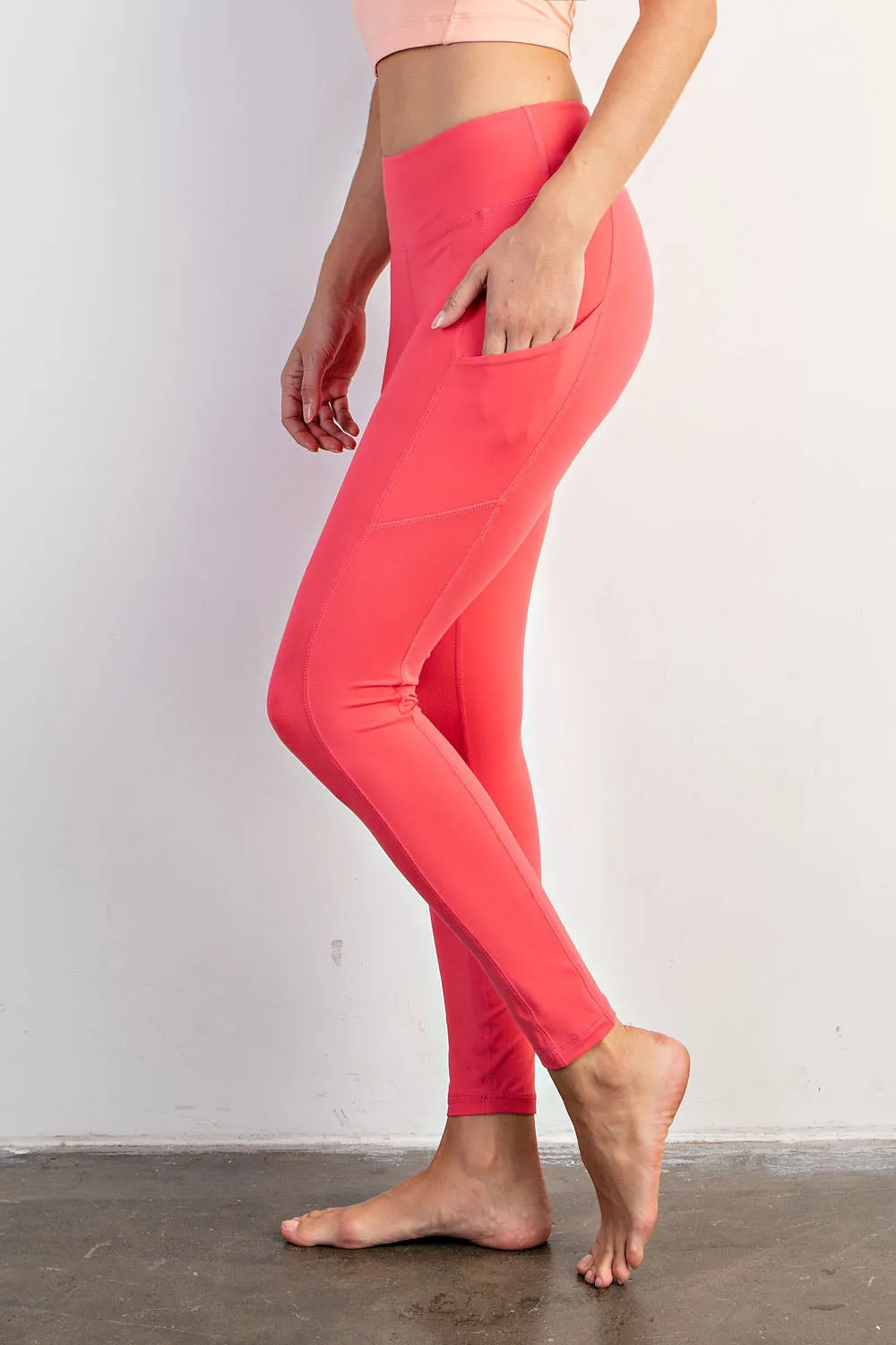 Butter Soft Leggings - Pink