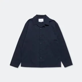 Carsten Solotex Twill LS Shirt - Dark Navy