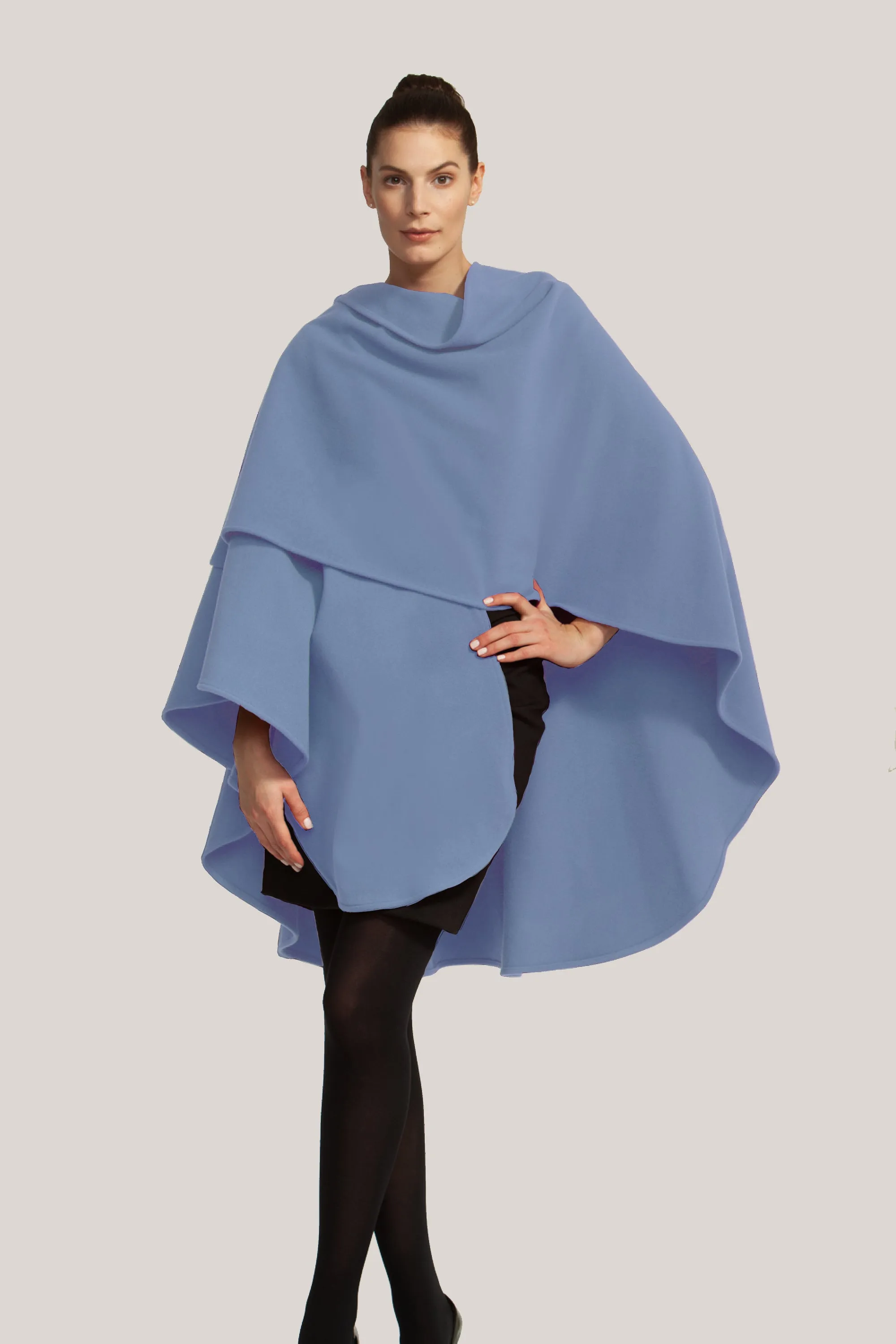 Cashmere & Wool Long Cape 991