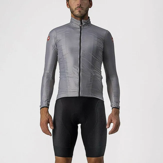 Castelli Men's Aria Shell Jacket/Silver Gray