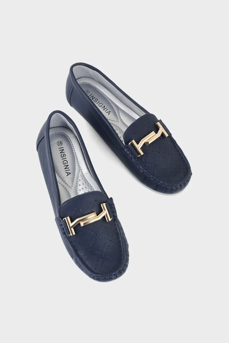 Casual Moccasin I41454-Navy