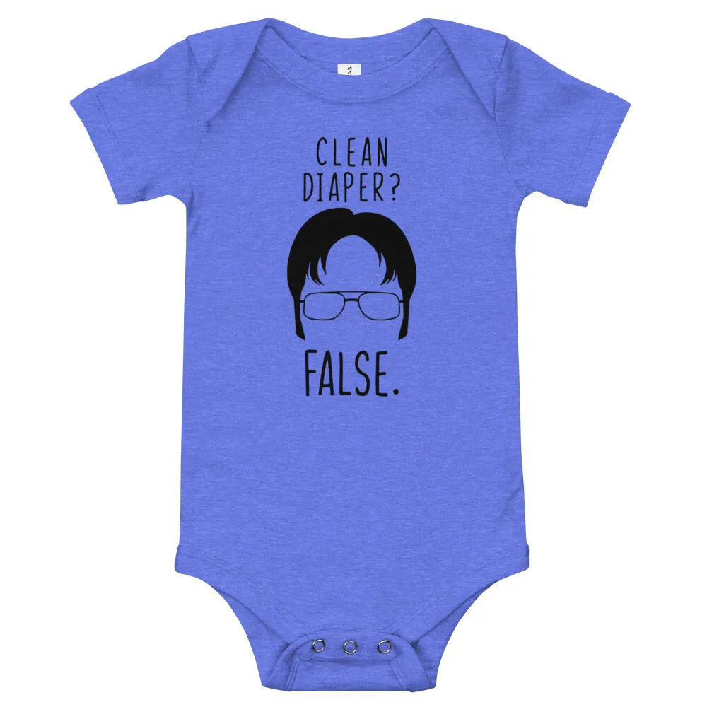 Clean Diaper? False - Baby Onesie