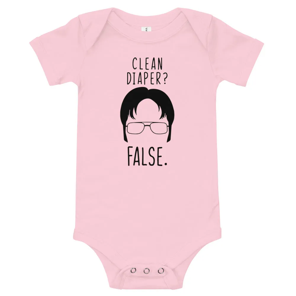 Clean Diaper? False - Baby Onesie