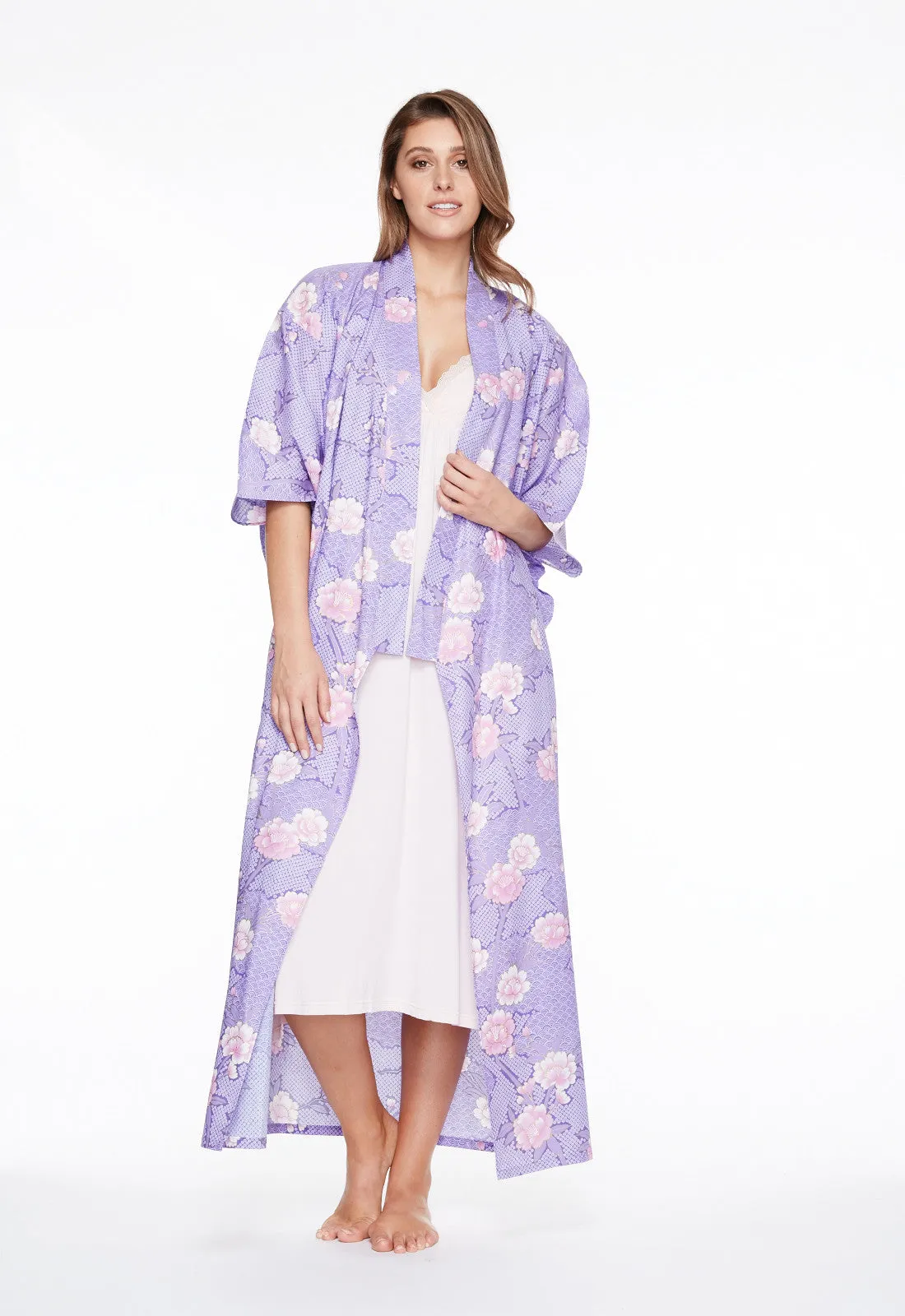 Cloud Meditation Cotton Long Kimono