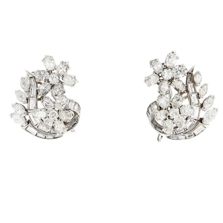 Cluster Diamond Earrings