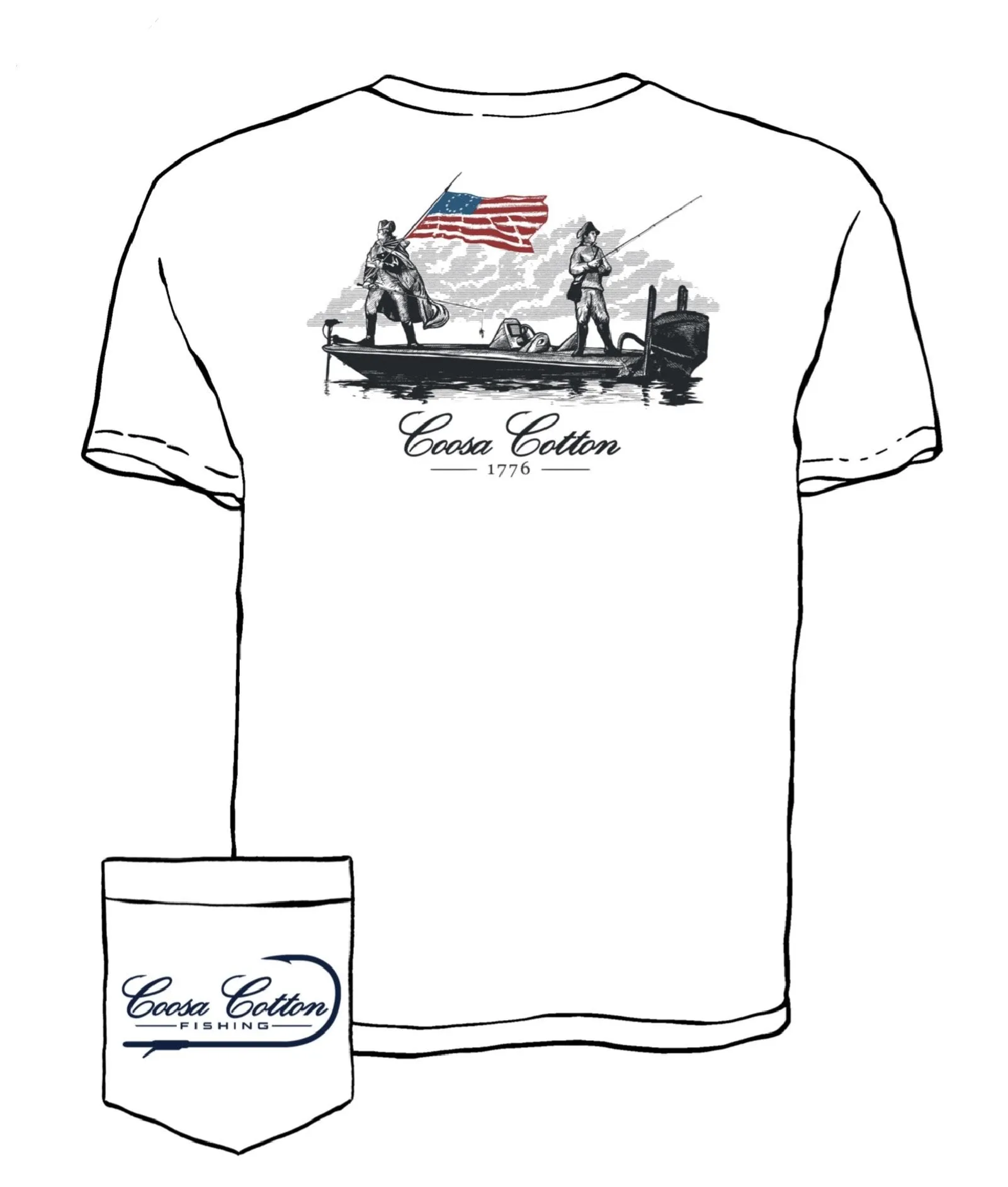 Coosa Cotton 1776 Pocket Tee