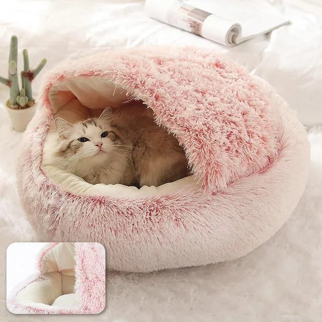 Cosy Soft Plush Cat Bed