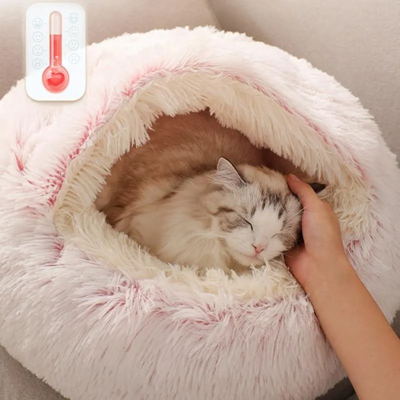 Cosy Soft Plush Cat Bed