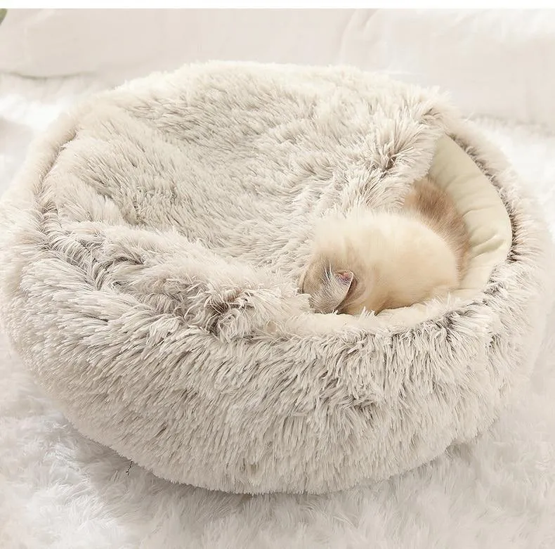 Cosy Soft Plush Cat Bed