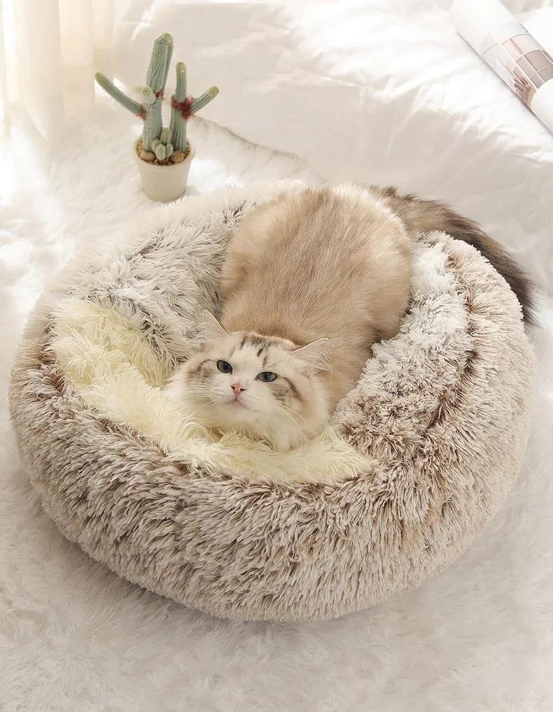 Cosy Soft Plush Cat Bed