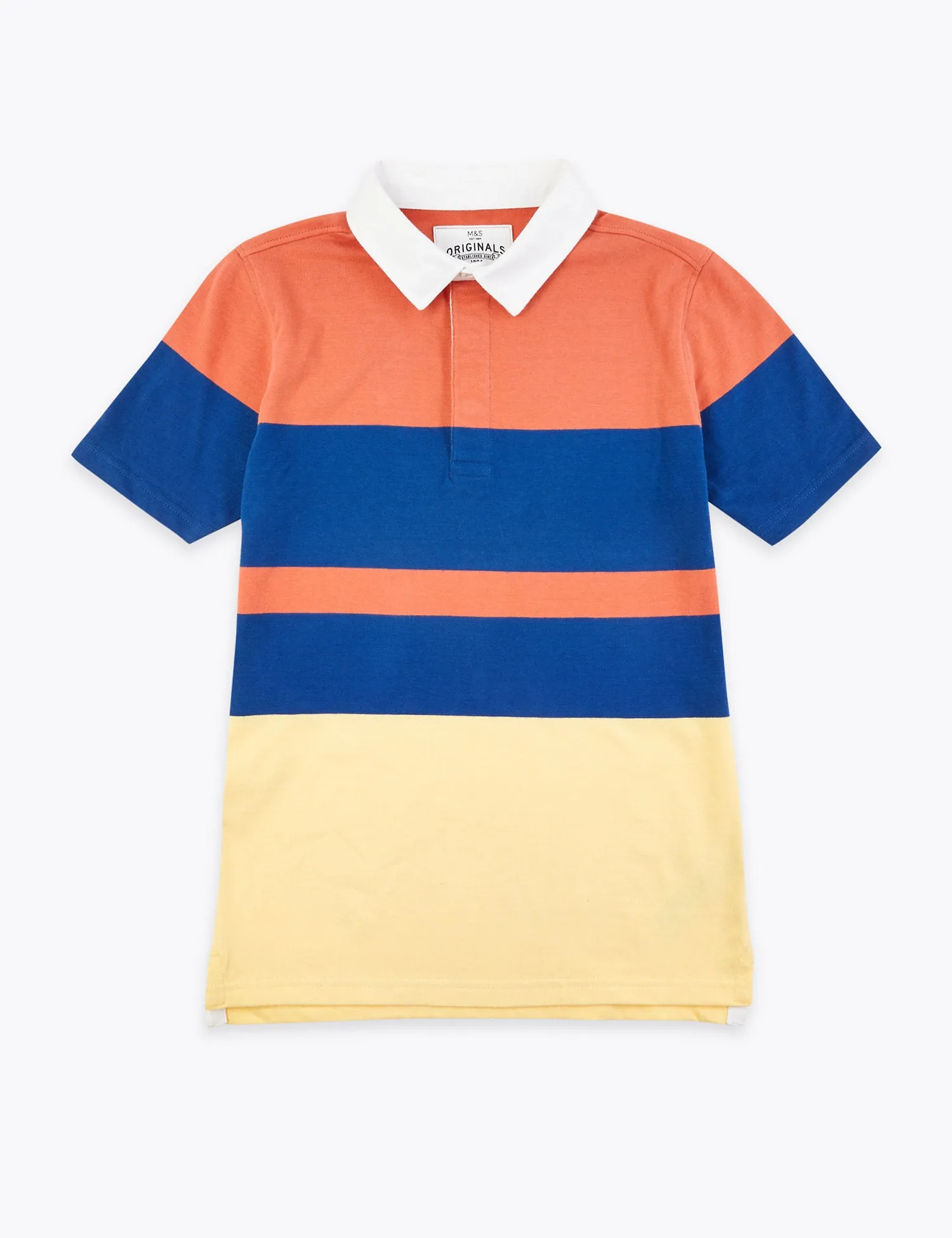 Cotton Colour Block Rugby Top