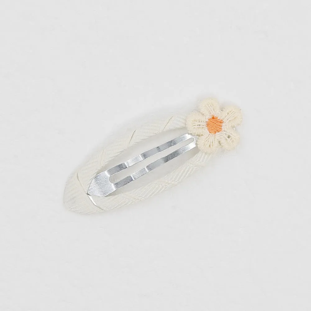 Cotton Small Daisy Fabric Hairpin Baby Side Clip Hairpin