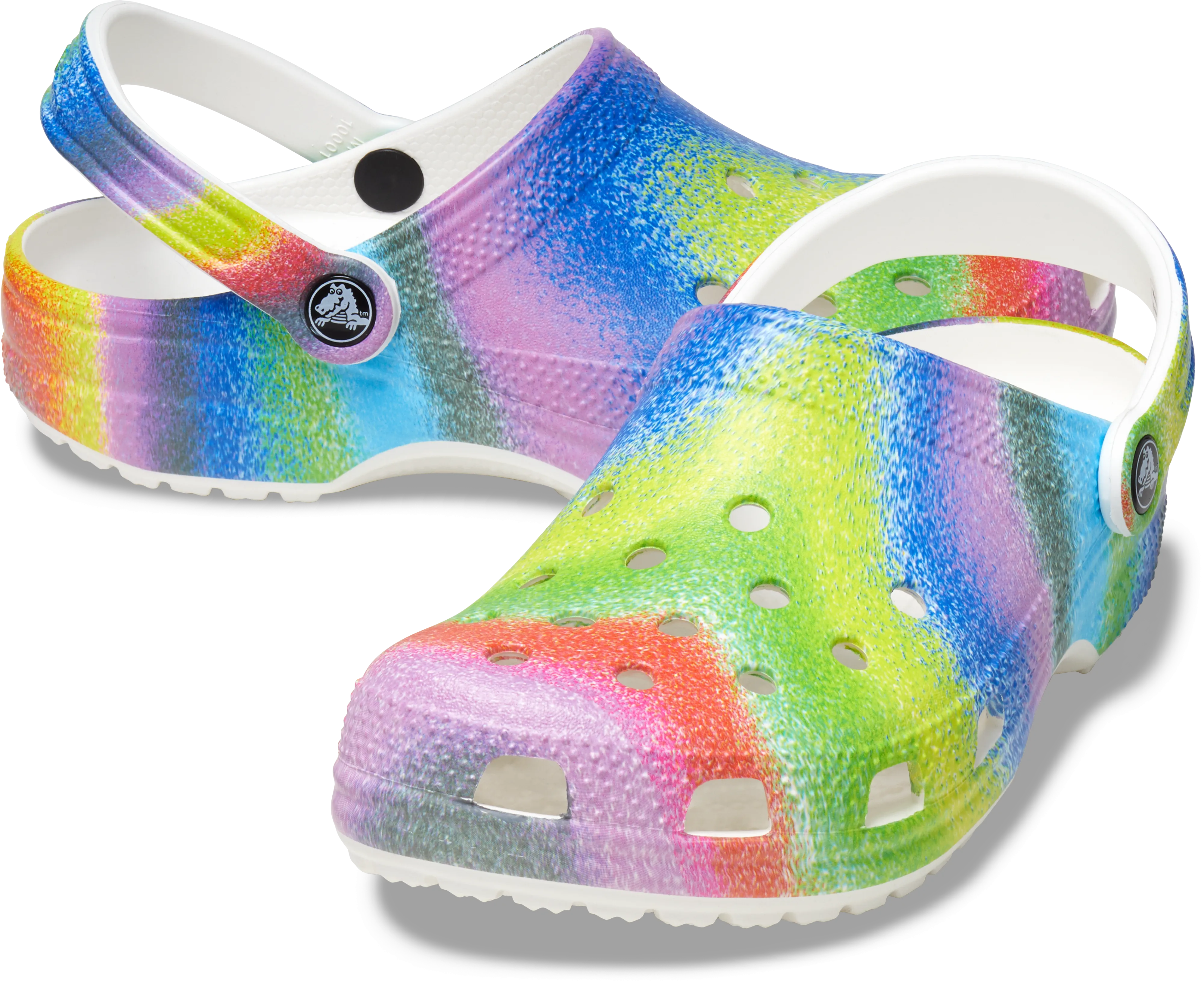 Crocs Classic Spray Dye Clog W White/Multi