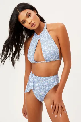 Cupid High Neck Bikini Top - Springtime