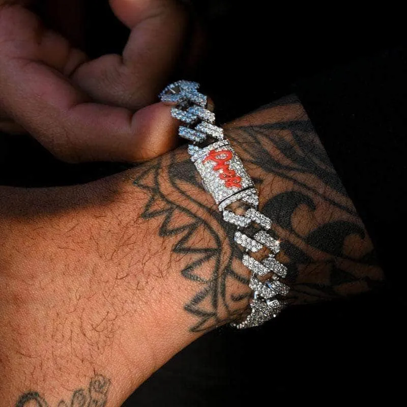 Custom Diamond Prong Cuban Link Bracelet