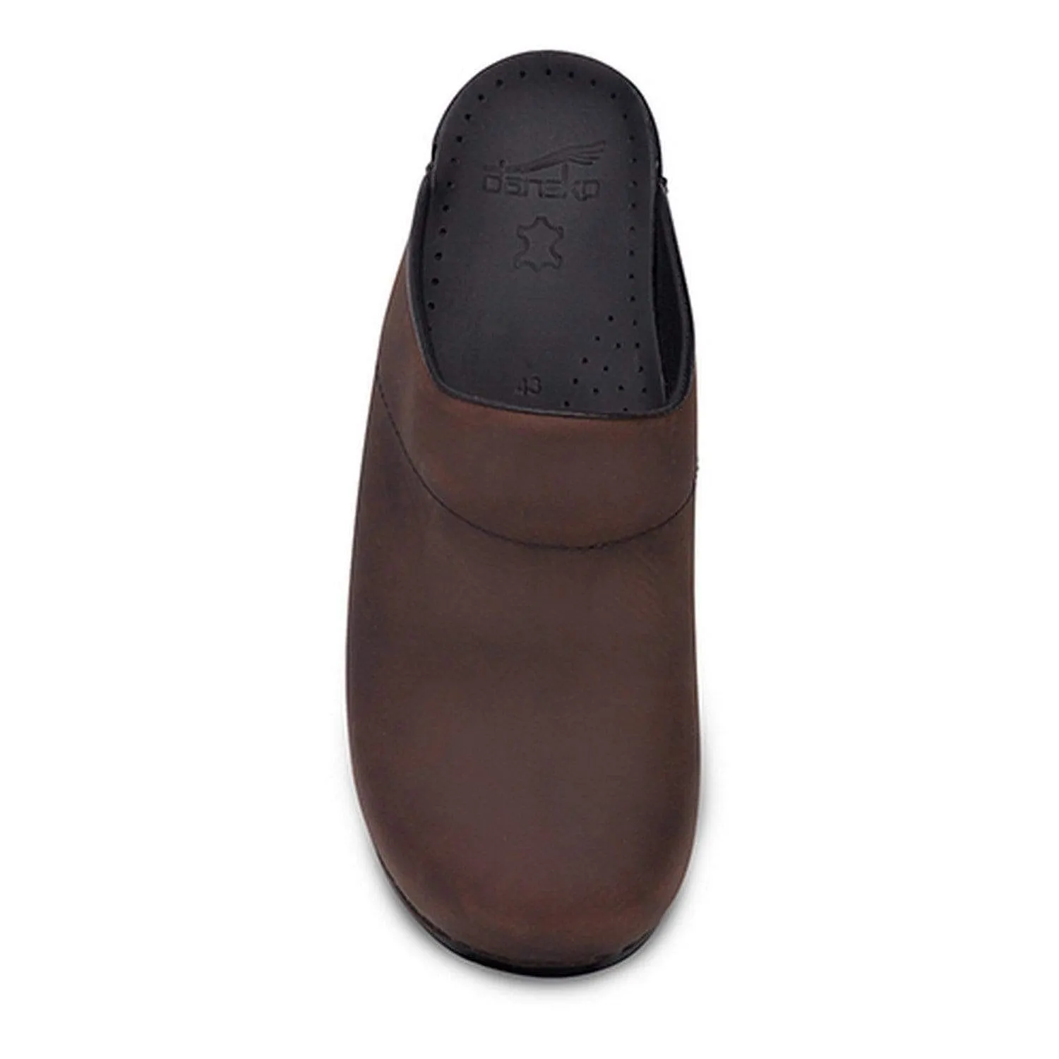 DANSKO Men's Karl Open Back Oiled Leather Clogs