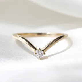 Diamond Solitaire Wedding Band