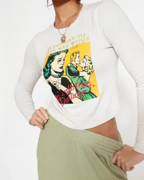 Don’t Say It Darling Fair Play Fitted Longsleeve Crop